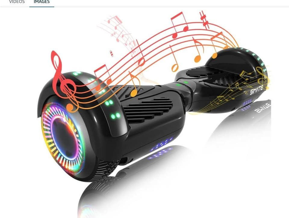 SIMATE Hoverboard, Bluetooth All Terrain Hover Boards Control UL 2272