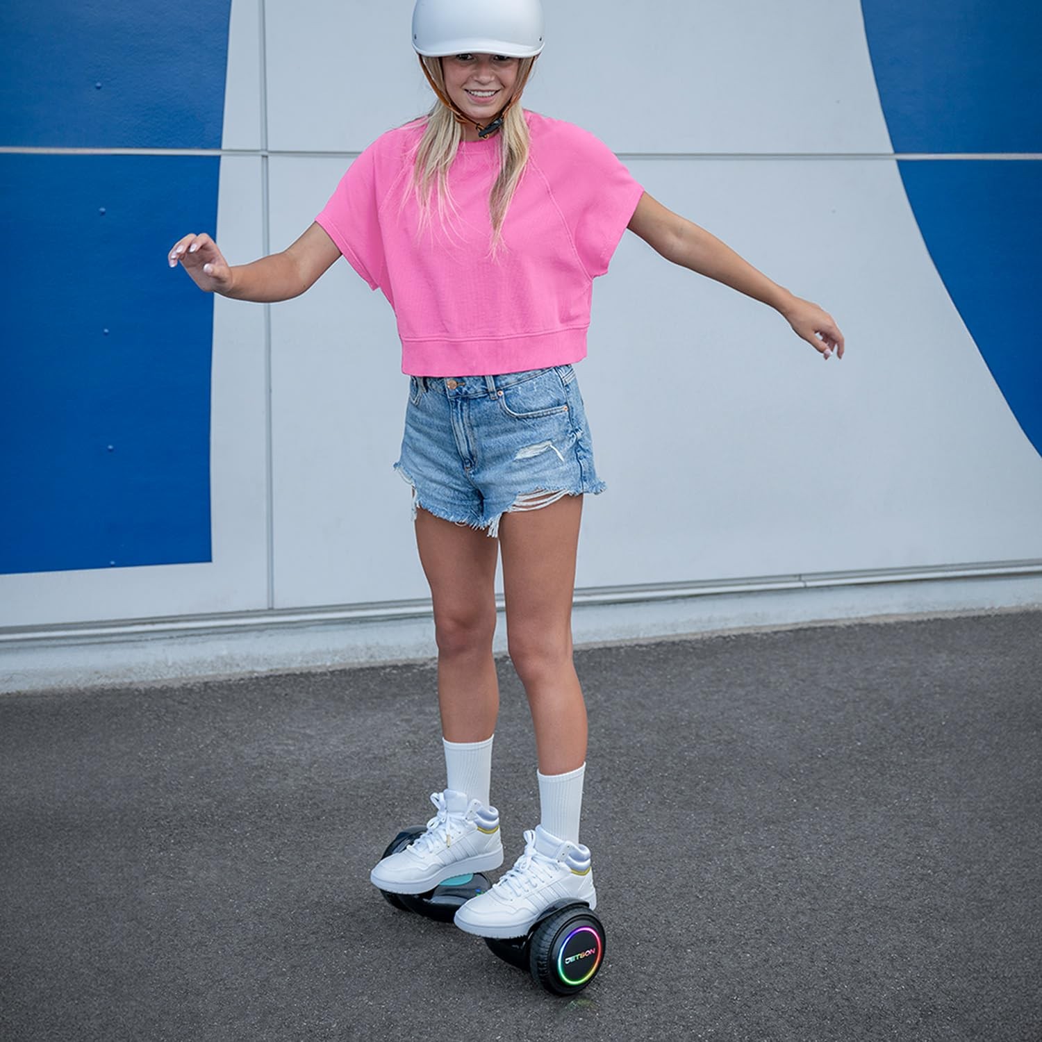 Jetson Dash Hoverboard, Safe 5 mph Speed, Active-Balance Technology, Multicolor