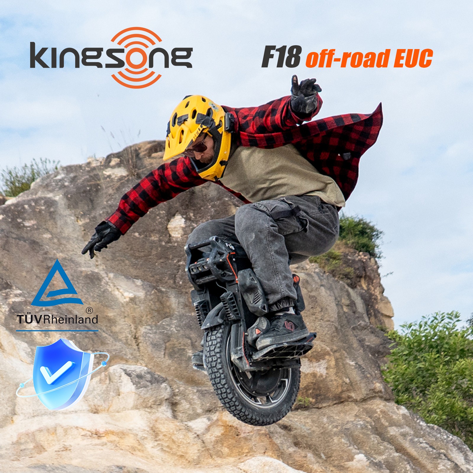 KINGSONG F18 Electric Unicycle for Adults 75MPH 20′ Off-road E-Unicycle w/ 5000W