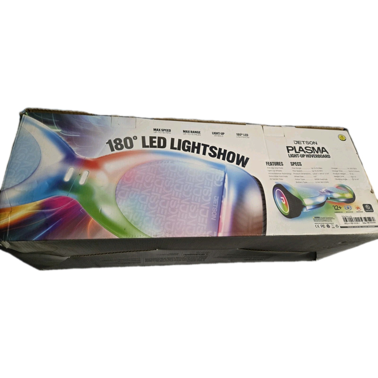 Jetson Plasma JPLSM-IRS LED Hoverboard UL 2272 Certified Self Balancing Scooter