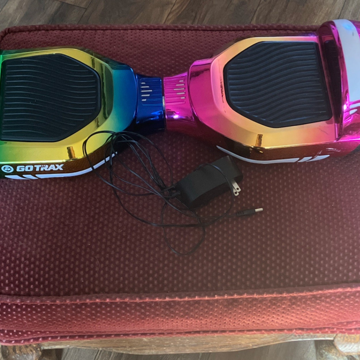 GoTrax Glide Self-Balancing Scooter Rainbow Multicolor 6.2mph 176lbs Capacity