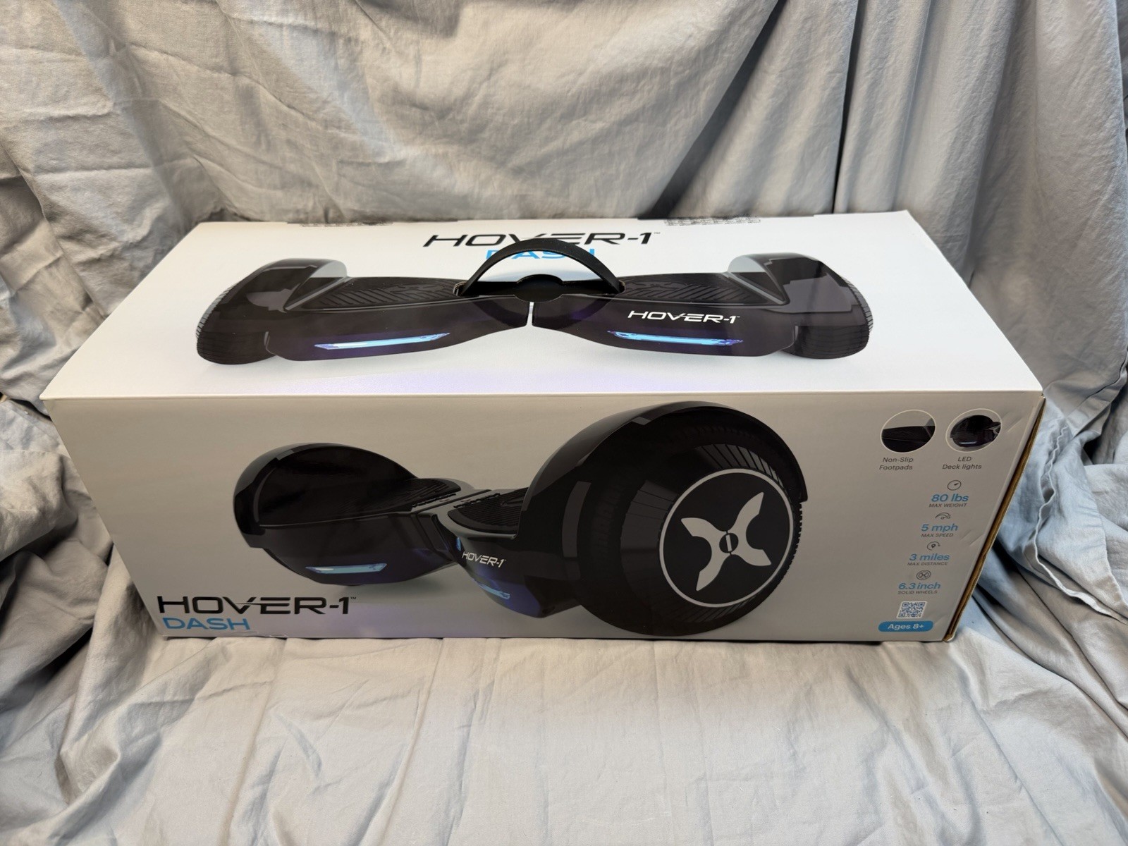 HOVER-1™ DASH HOVERBOARD Self-Balancing, 5 MPH, Black, 3 Mile Range