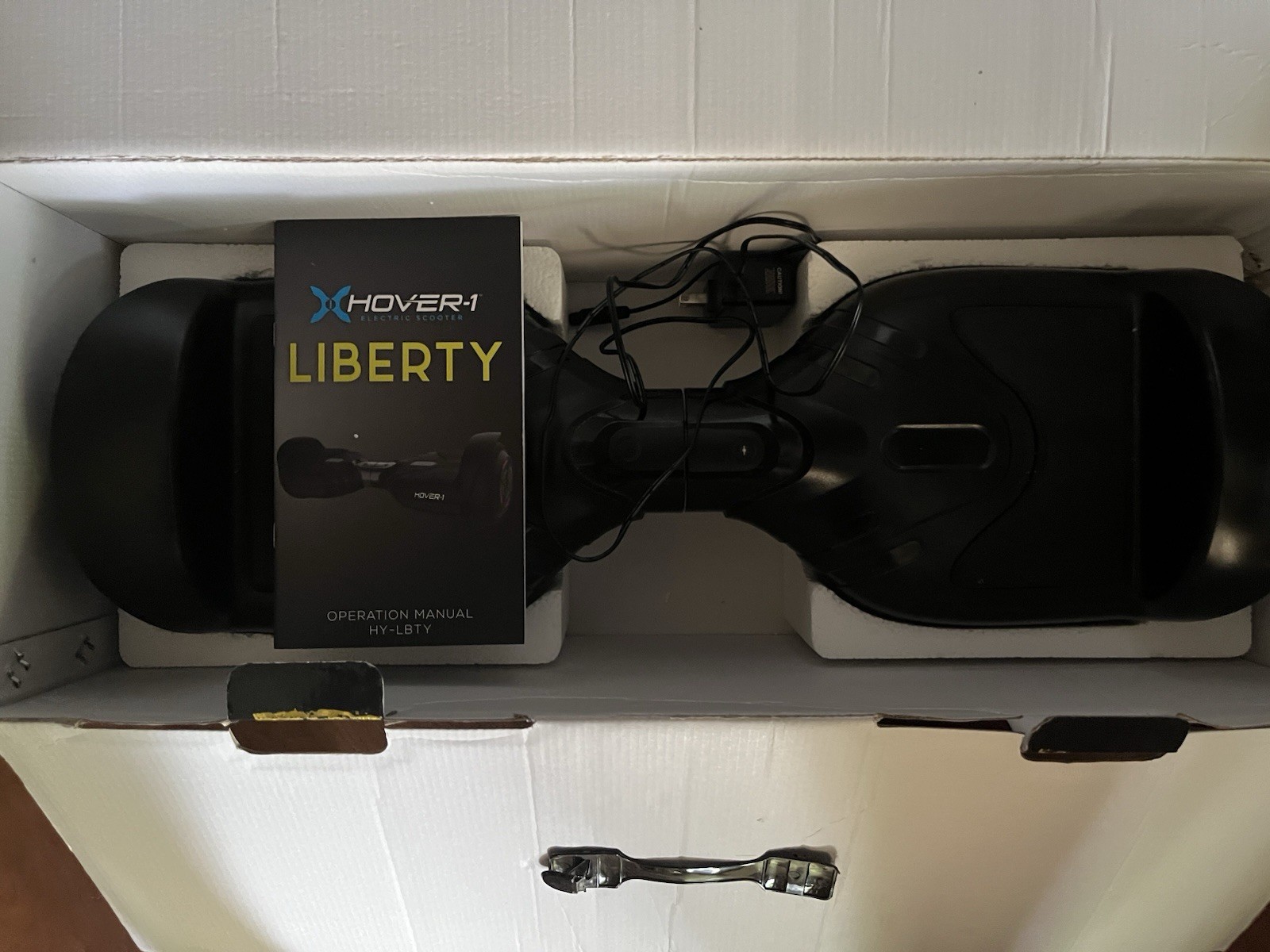 Hover-1 Liberty Self Balancing Scooter Black Multicolor LED Wheels 7.4mph 3mi