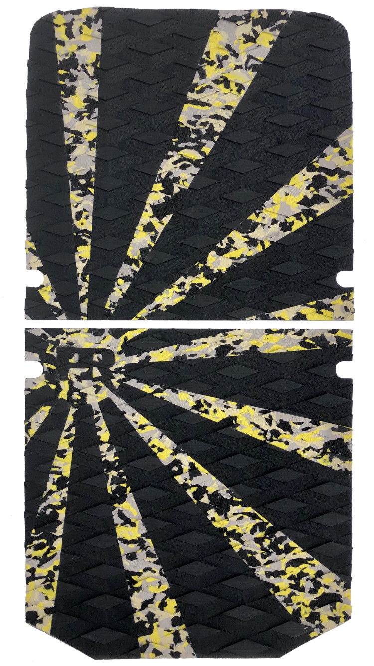 Onewheel XR Traction Pad Set – Rising Sun YellowCamo (Stock Foot Pad Compatible)
