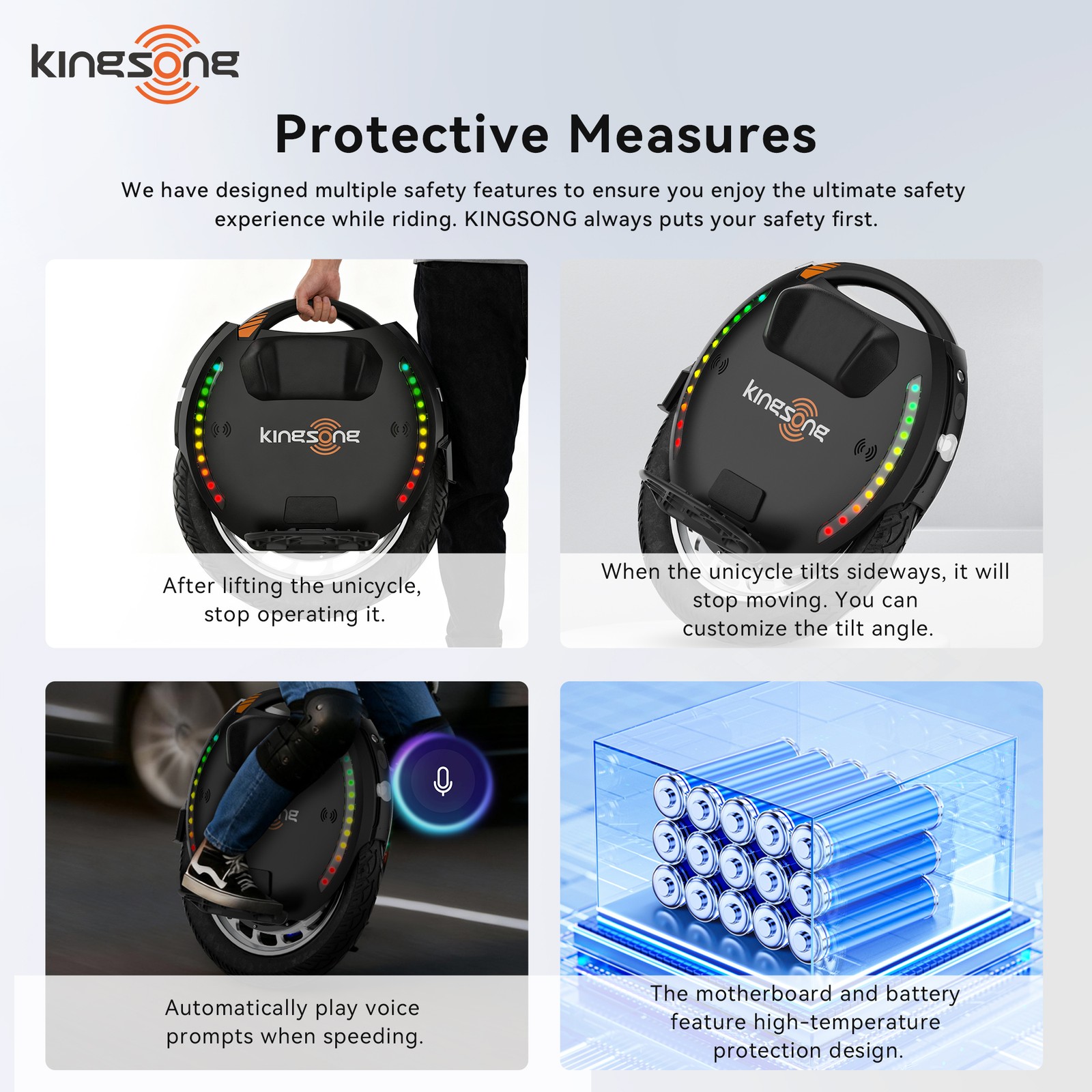 KINGSONG 18XL PRO Electric Unicycle for Adults 37 mph Speed 87 miles Range EUC