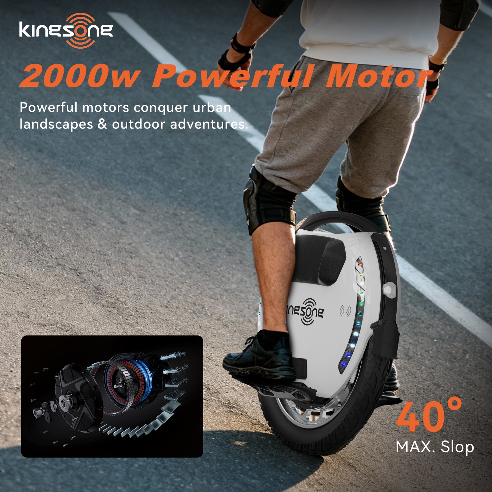 KINGSONG 18XL PRO Electric Unicycle for Adults 37 mph Speed 87 miles Range EUC