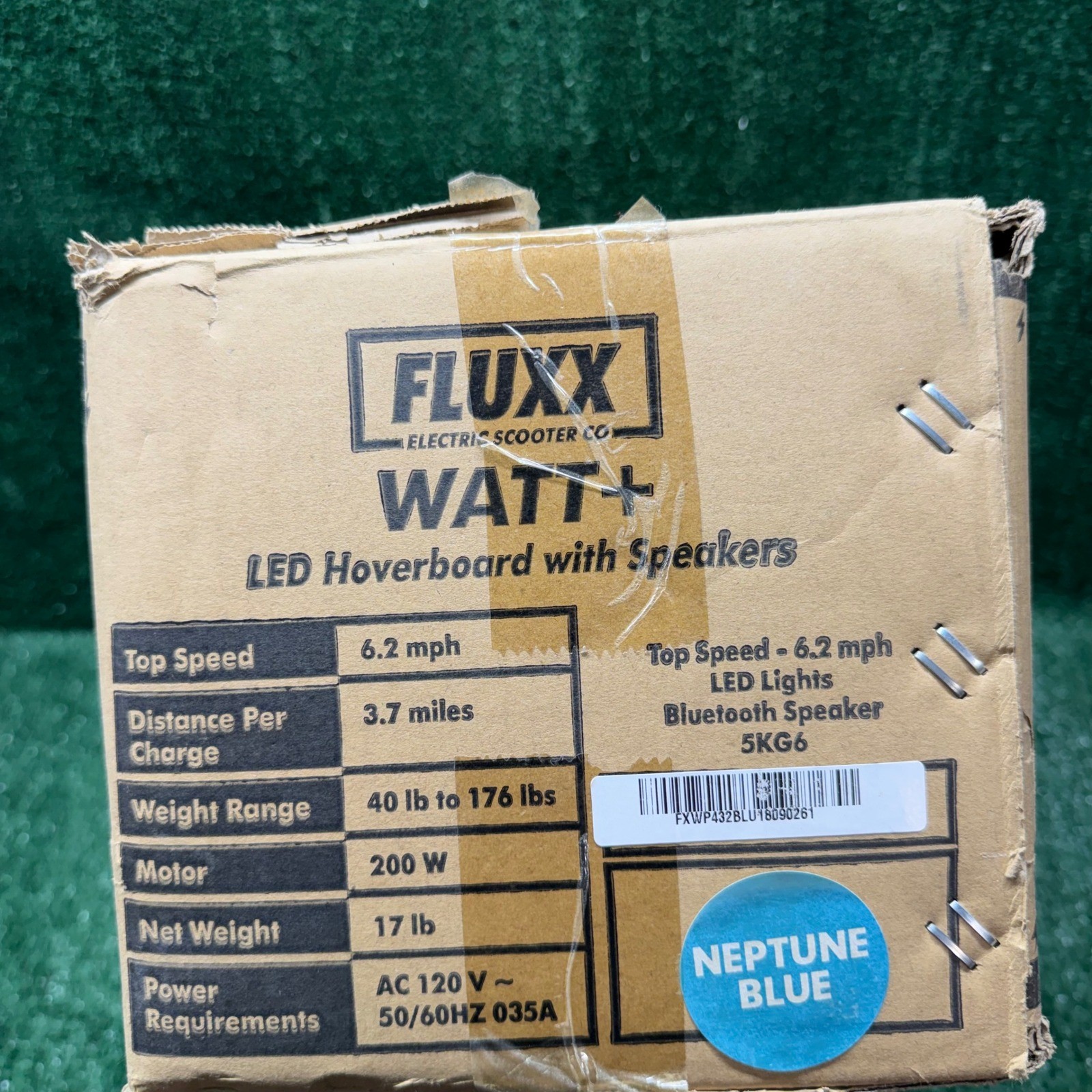 FLUXX WATT+ 651 Kids 6.5″ Wheels UL2272 Blue LED Hoverboard w/ Bluetooth Speaker
