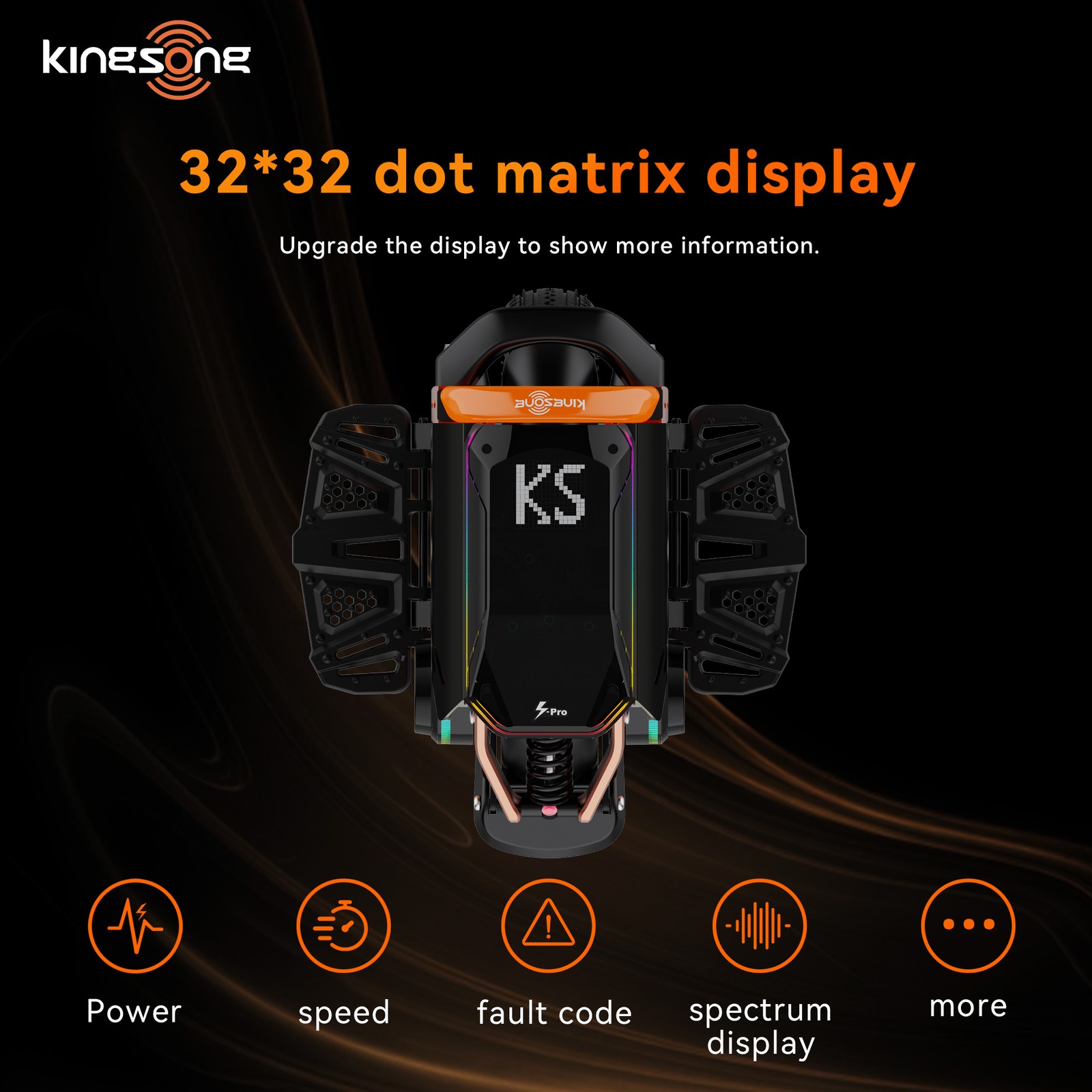 KINGSONG S16 PRO Electric Unicycle for Adults 3000W Powerful Motor Off-Road EUC