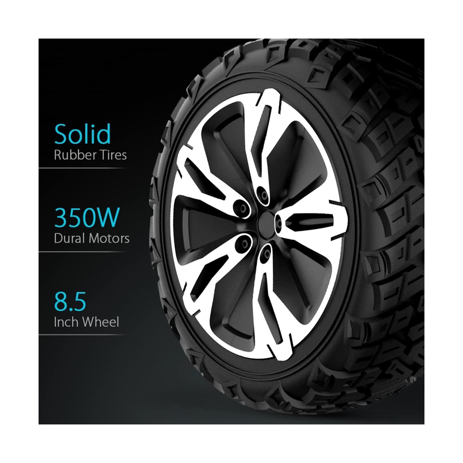 Gyroor Warrior 8.5 inch All Terrain Off Road Hoverboard with Bluetooth Speake…