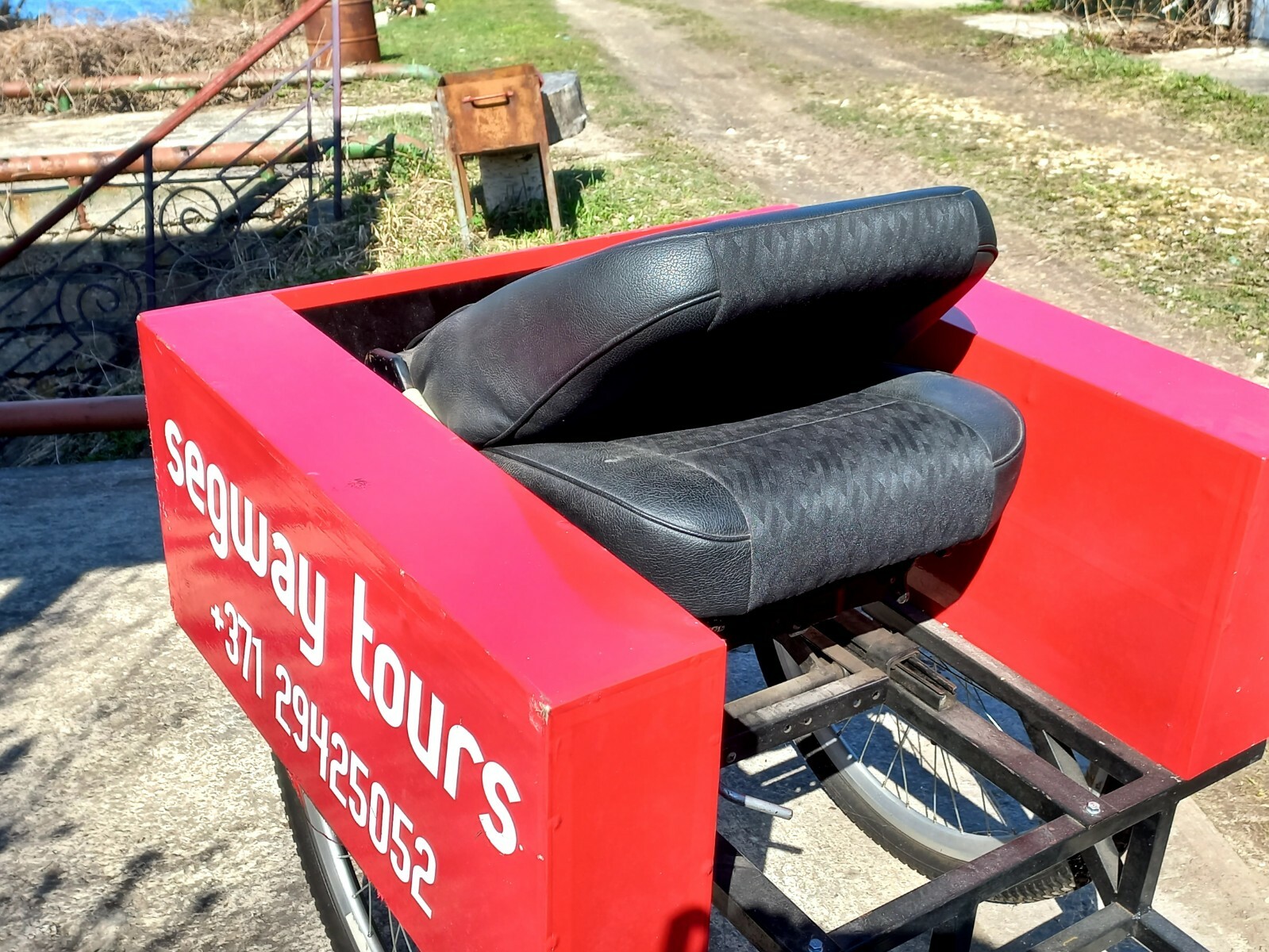 Segway trailer with ball ring hitch
