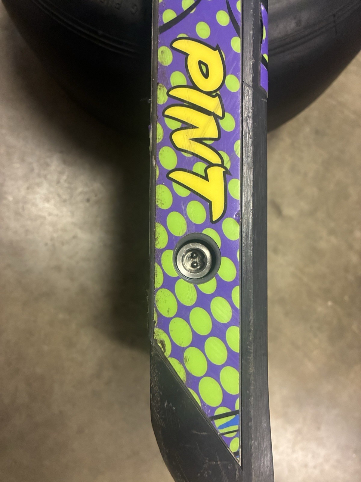 Working low mileage Onewheel Pint with custom Green Rails wrap