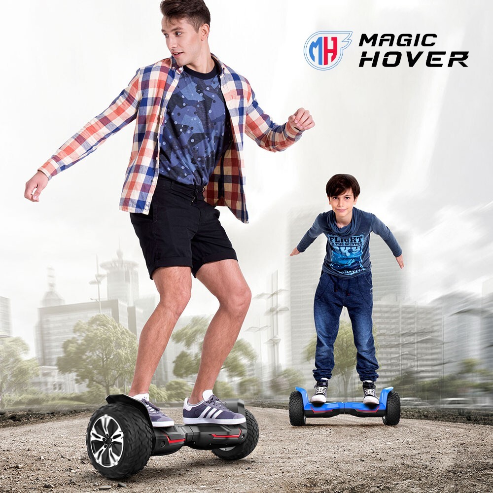 GYROOR Warrior All Terrain Self-Balancing Scooter Bluetooth Speaker LED Lights