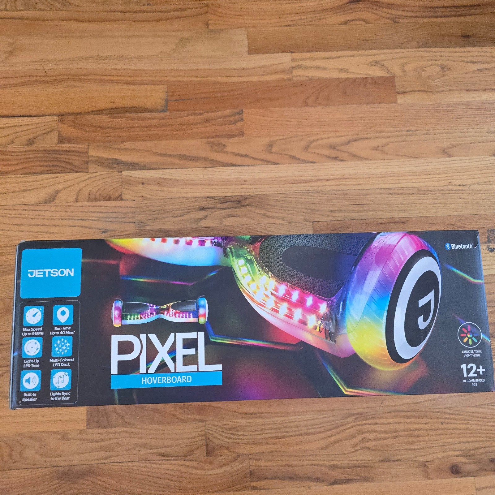 Jetson Pixel Electric Hoverboard With Bluetooth Speaker, LED Lights White – New