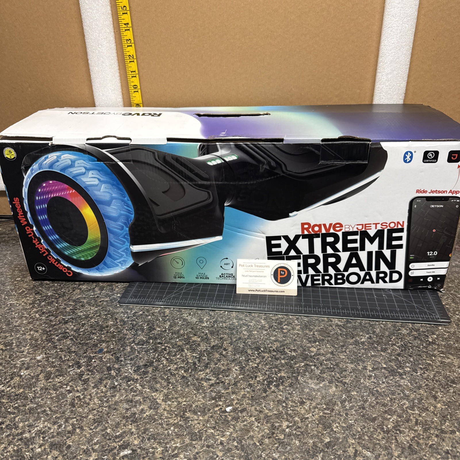 HoverBoard Rave By Jetson Extreme Terrain For Parts Or Repair See Description