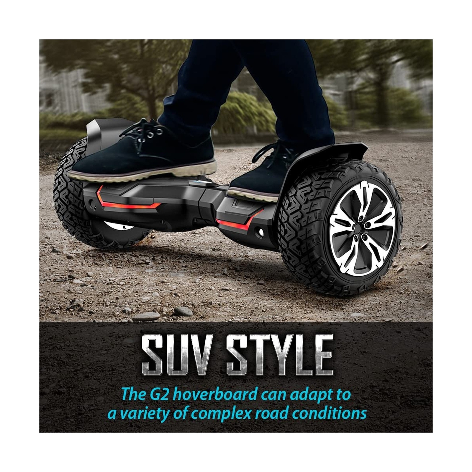 Gyroor Warrior 8.5 inch All Terrain Off Road Hoverboard with Bluetooth Speake…