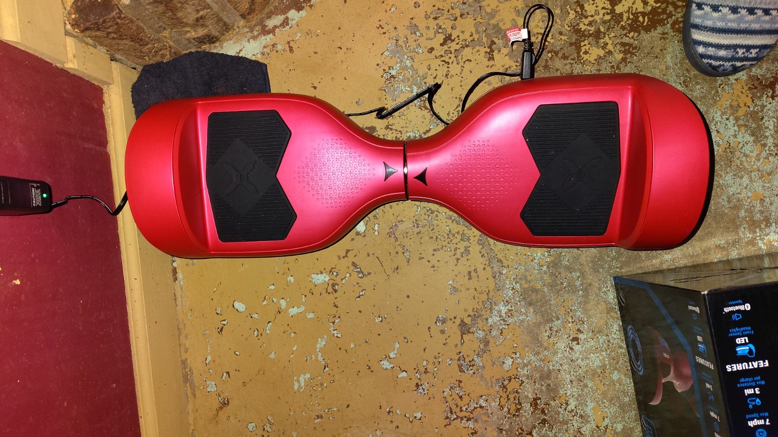 Hover-1 Helix Self Balancing Scooter Red LED Headlights Bluetooth Speaker