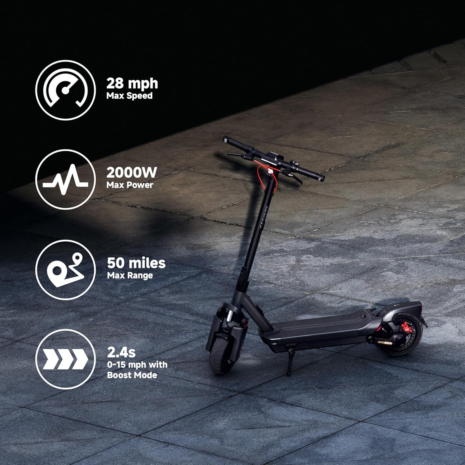 Segway Ninebot MAX Series Electric Scooter, Up to 22–28 MPH, Long Rang, Dual …