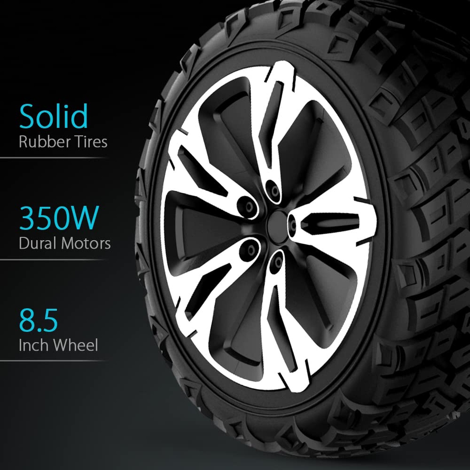 Gyroor Warrior 8.5 inch All Terrain Off Road Hoverboard with Bluetooth Speake…