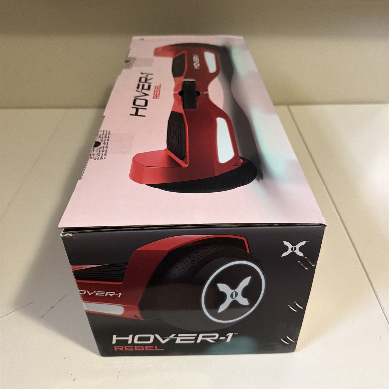 Hover-1 Rebel Kids Hoverboard with LED Headlight, 6 MPH Max Speed – Red
