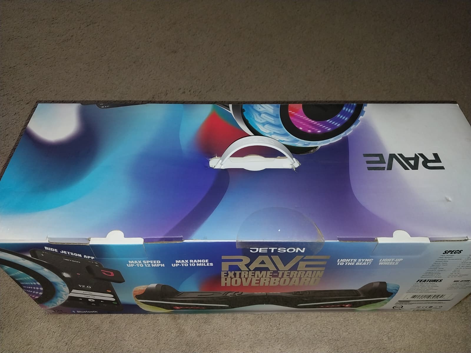 Jetson Rave Extreme-Terrain Hoverboard (Model FY0422941500) is UL 2272 certified