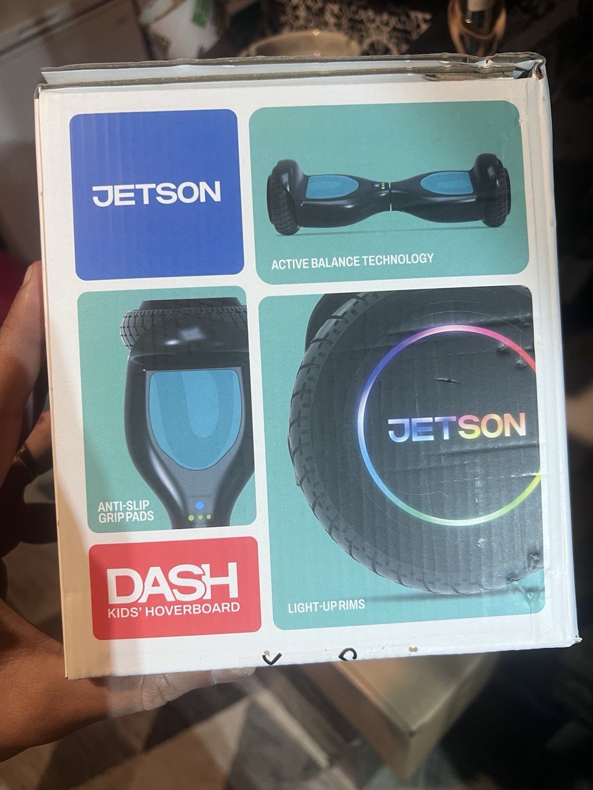 Jetson Dash Black: LED Lights, 5 mph Max Speed 88 lbs Capacity UL 2272 Certified
