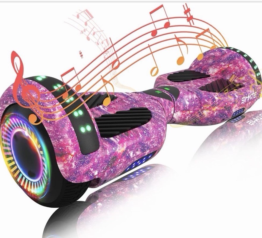 SIMATE Hoverboard Bluetooth All Terrain Hover Board With LED lights, App Control