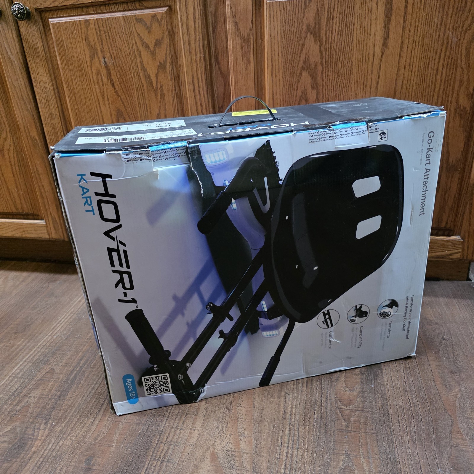 Hoverboard Kart Attachment, Black, Open Box Complete, by HOVER-1