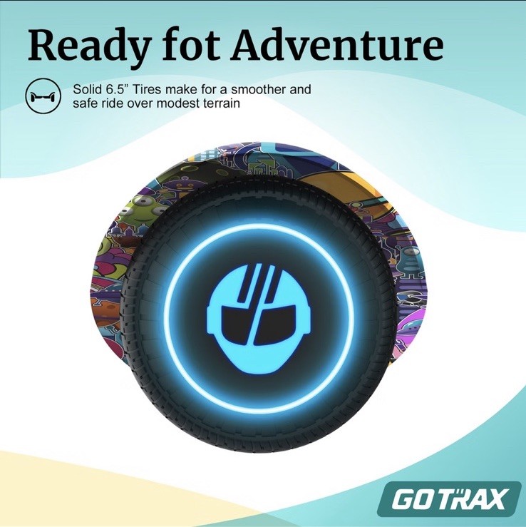 GOTRAX EDGE Self-Balancing Scooter, 6.5″ Tires, Dual 200W Motors, galaxy design