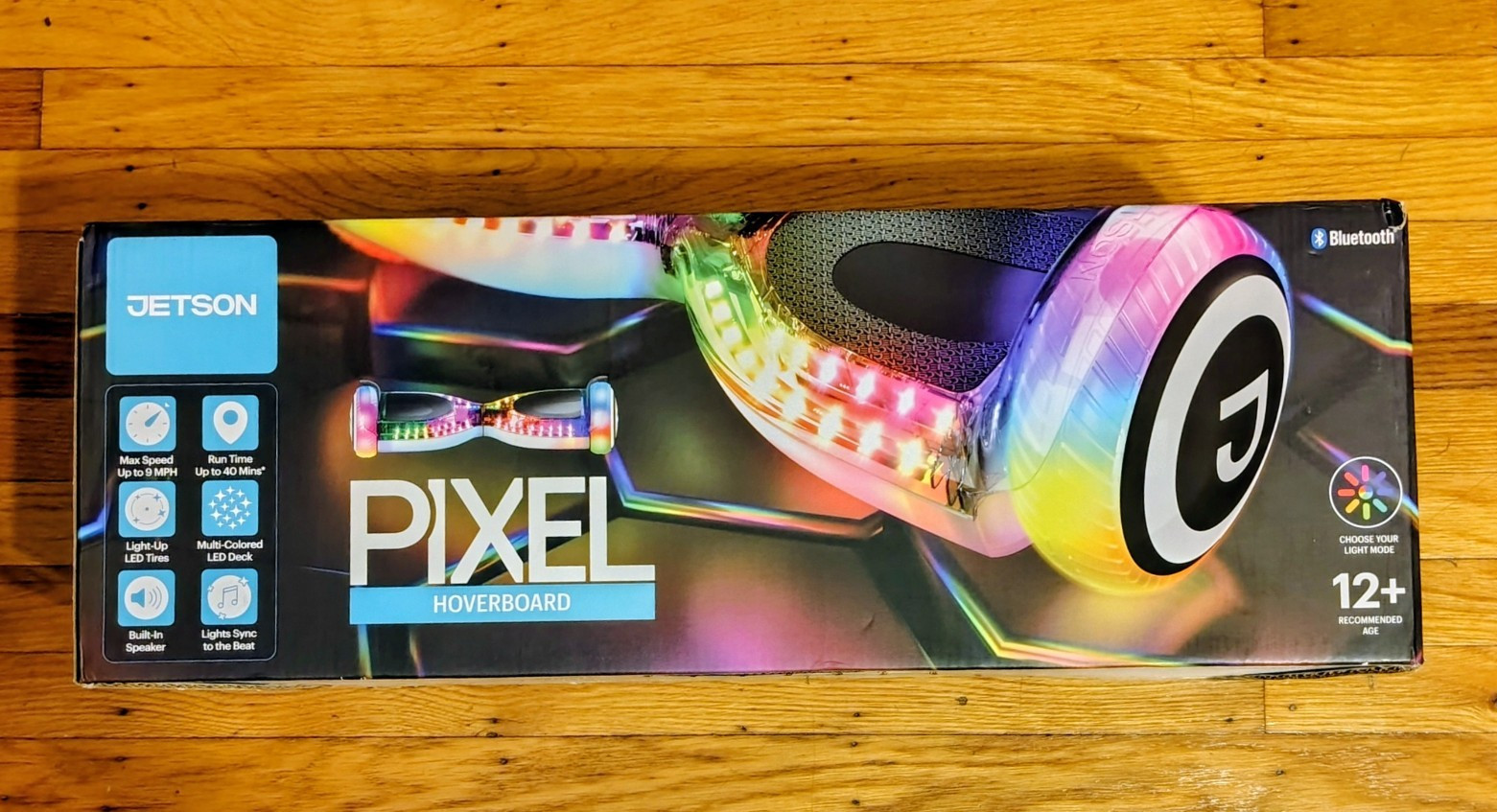 Jetson Pixel Self-Balancing Scooter Clear LED Tires, Bluetooth Speaker