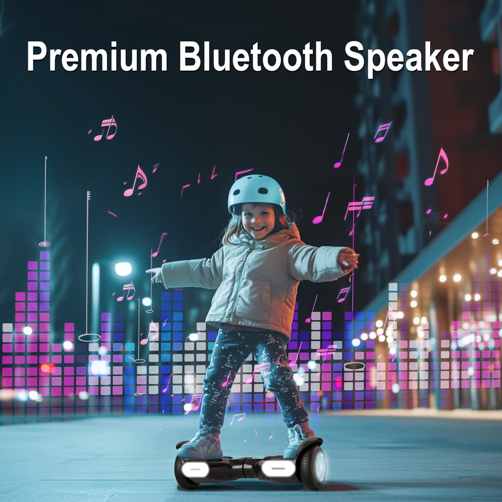 Commugo K3 Adults Off Road 6.5″ Hoverboard Bluetooth 220 lb Weight Limit UL2272