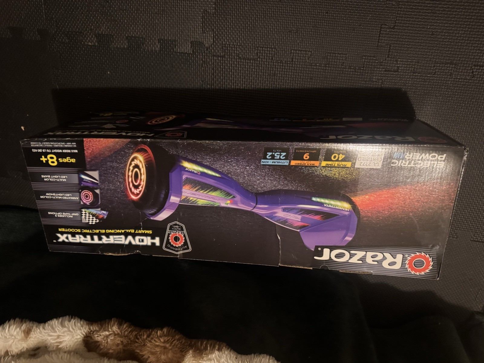 Razor Hovertrax Smart Self-Balancing Scooter Purple LED Bluetooth 9mph