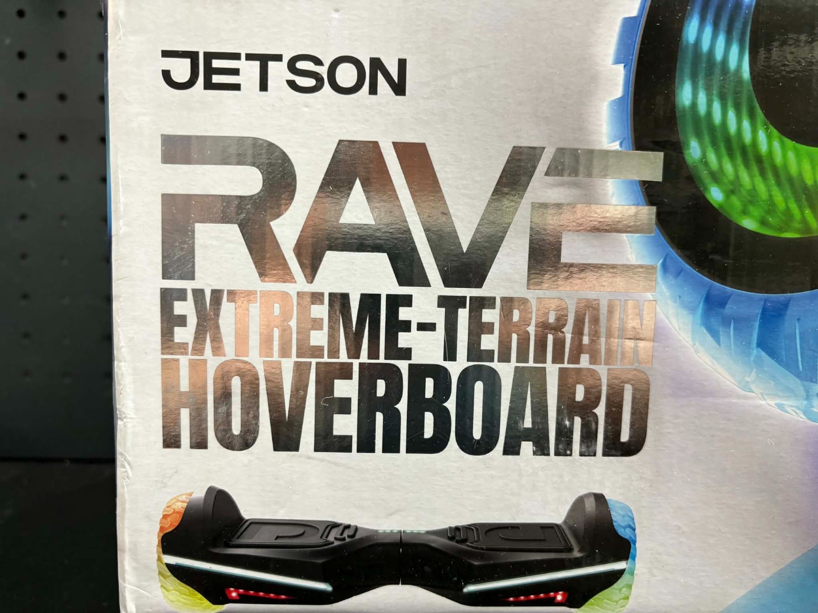 Jetson Rave Extreme-Terrain Hoverboard with Cosmic Light-up Wheels – Black