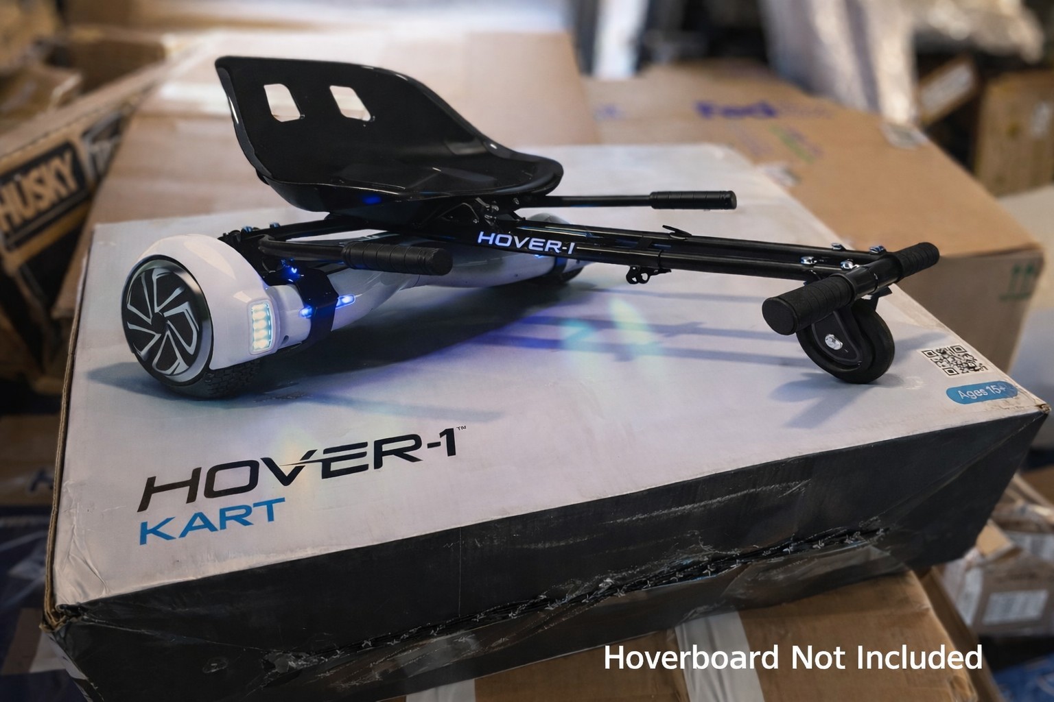 Hoverboard Kart Attachment, Black, Open Box Complete, by HOVER-1