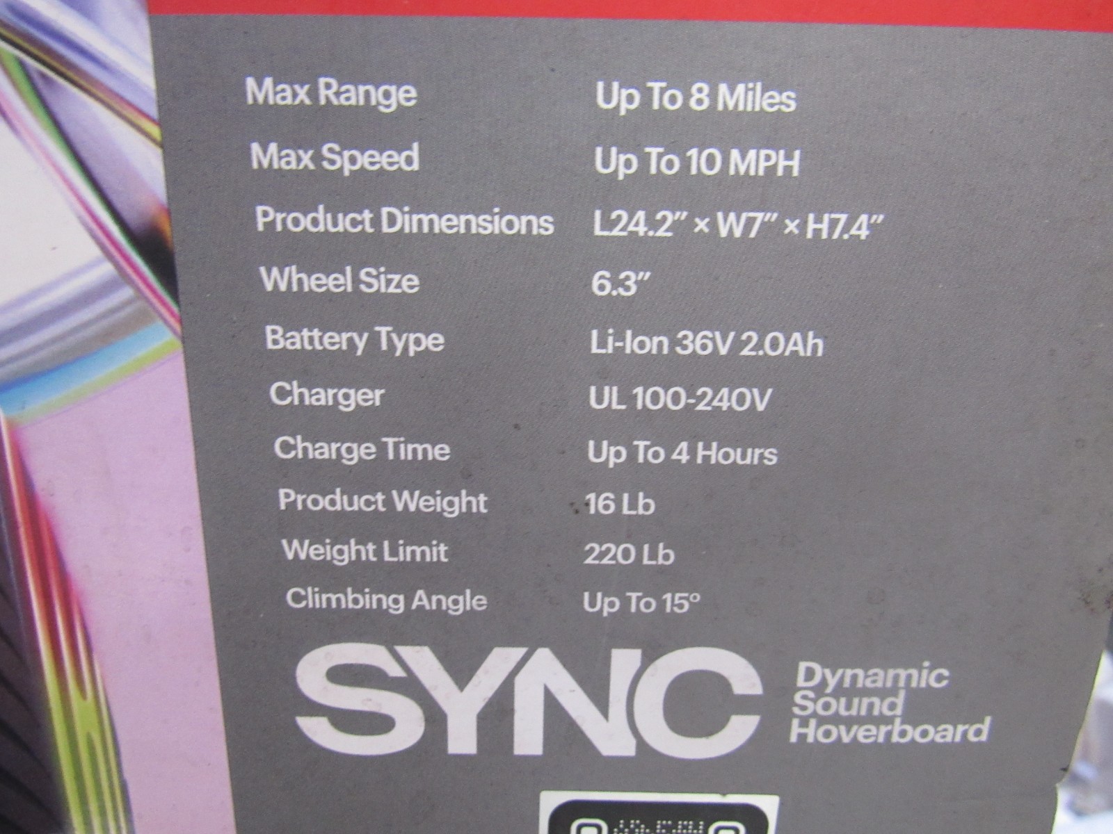 Jetson Sync All-Terrain Dynamic Bluetooth Sound Hoverboard in Purple New