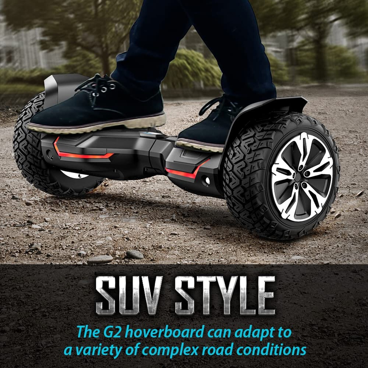 Gyroor Warrior 8.5 inch All Terrain Off Road Hoverboard with Bluetooth Speake…