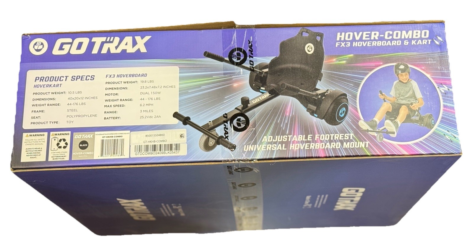 GOTRAX hoverboard hoverkart combo