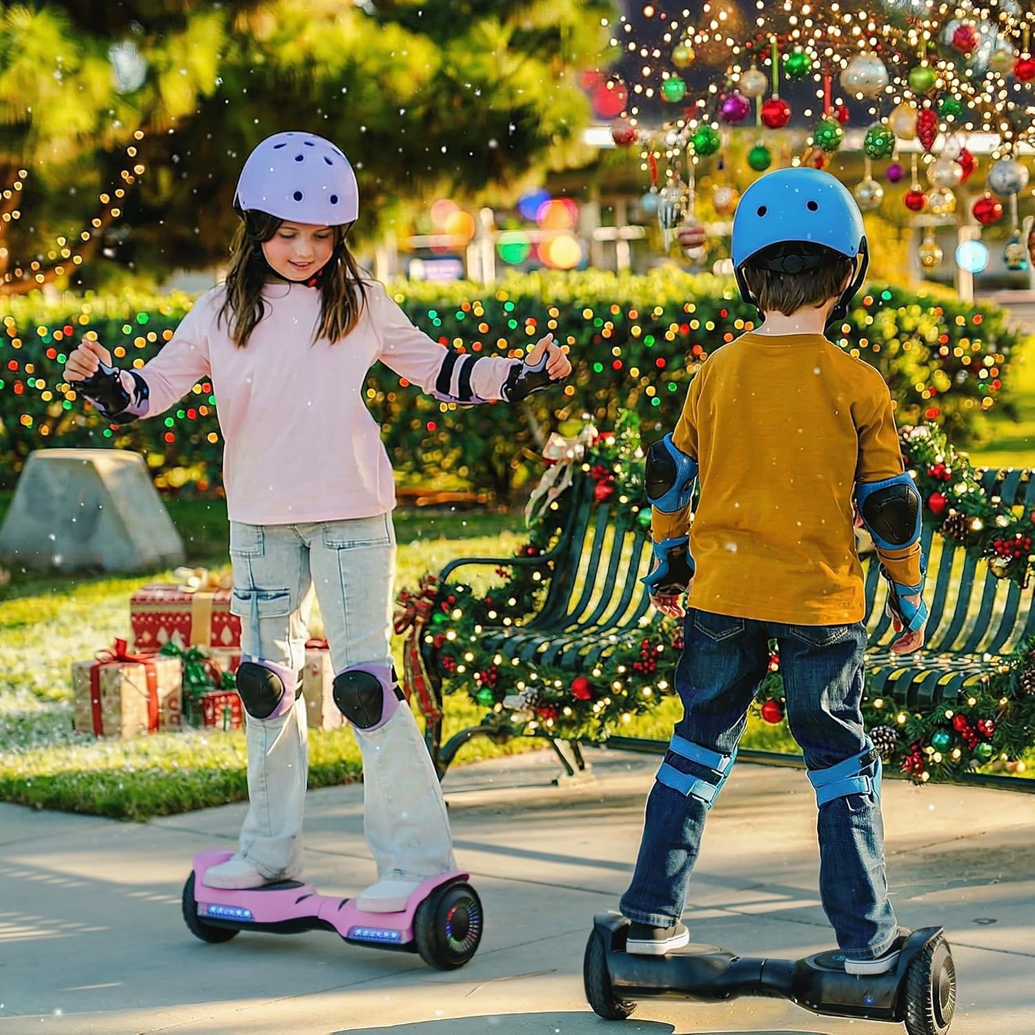 Gyroor G13 All Terrain Hoverboard Bluetooth LED Lights Open Box Tested