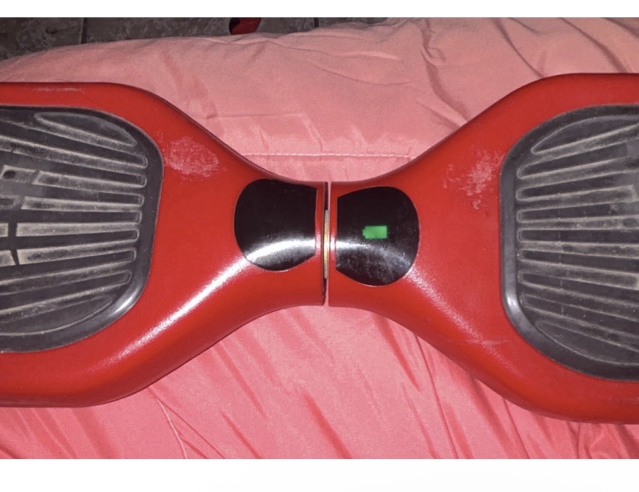 Red Self-Balancing Scooter with Charger and Carrying Bag, Black Accents