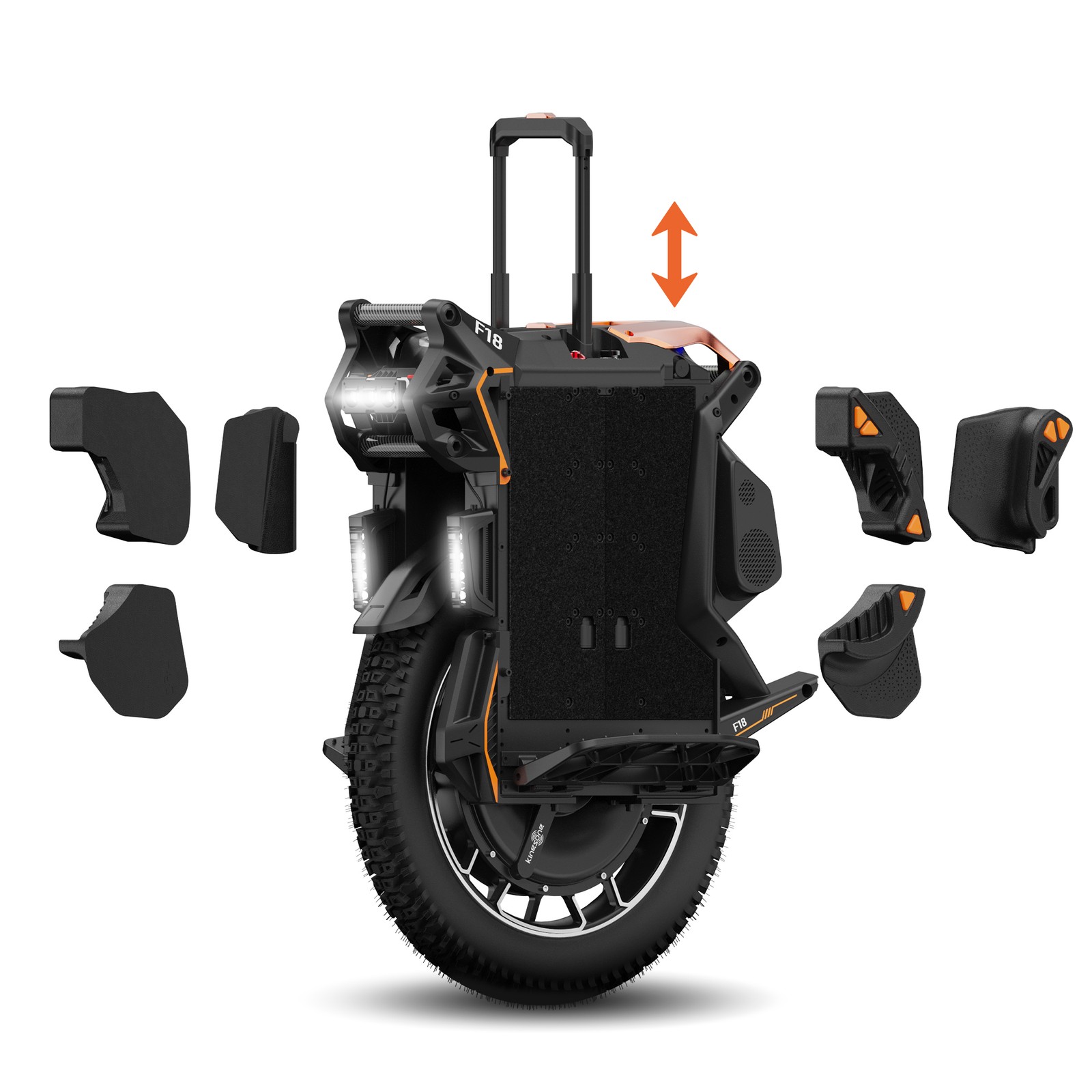 KINGSONG F18 Electric Unicycle for Adults Off-road One Wheel with 3h Fast Charge