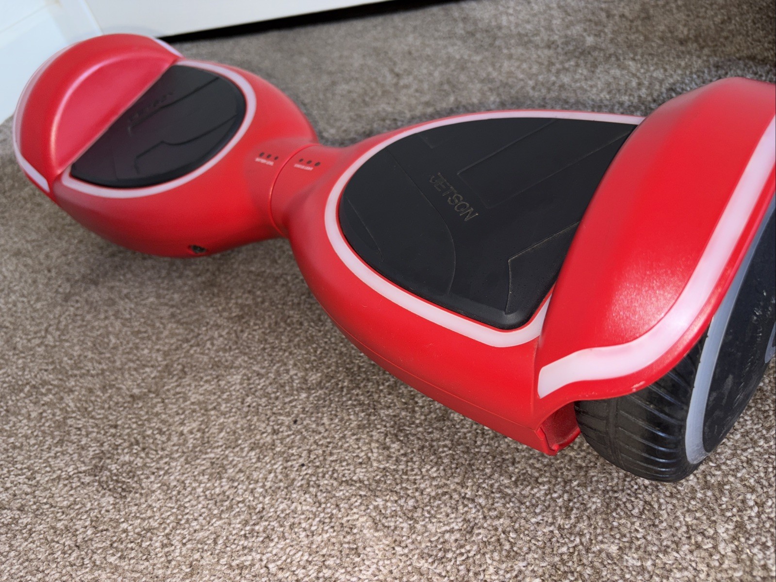 Jetson JPRISM Prism Self-Balancing Scooter Hoverboard Glowing Rims, Red UL 2272