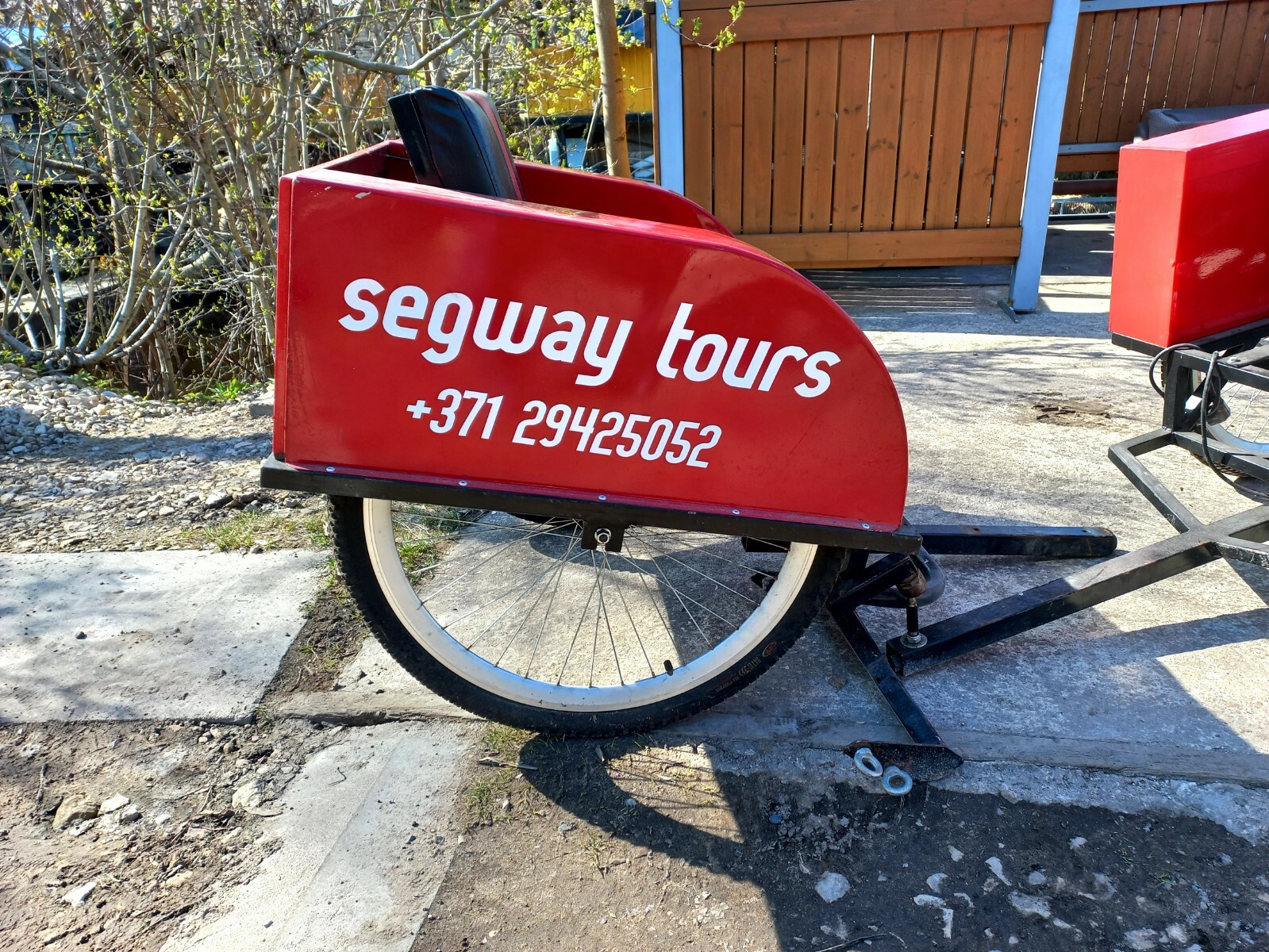 Segway trailer with ball ring hitch