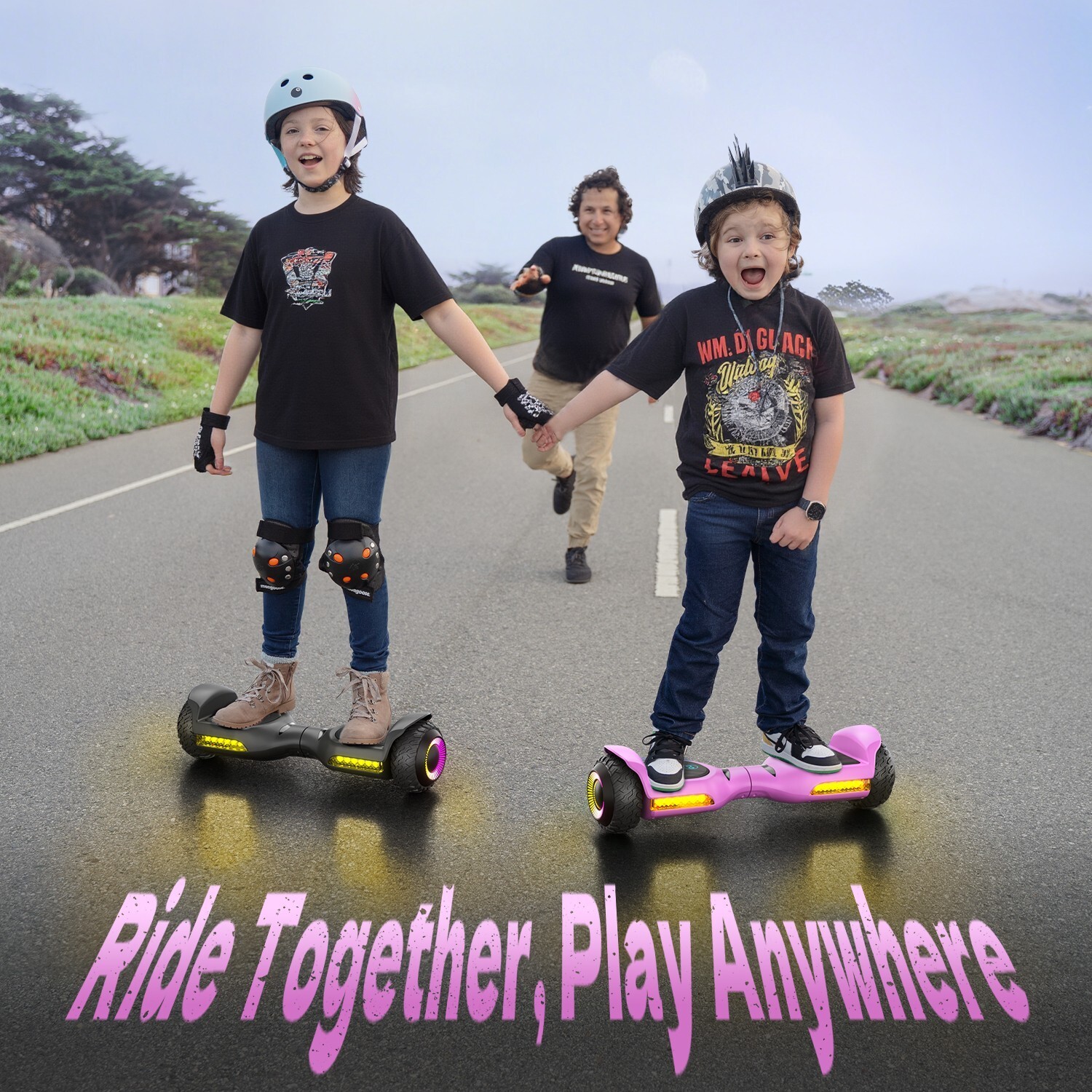 Gyroo 6.5” Self Balancing Hoverboard for Kids with Bluetooth-Pink