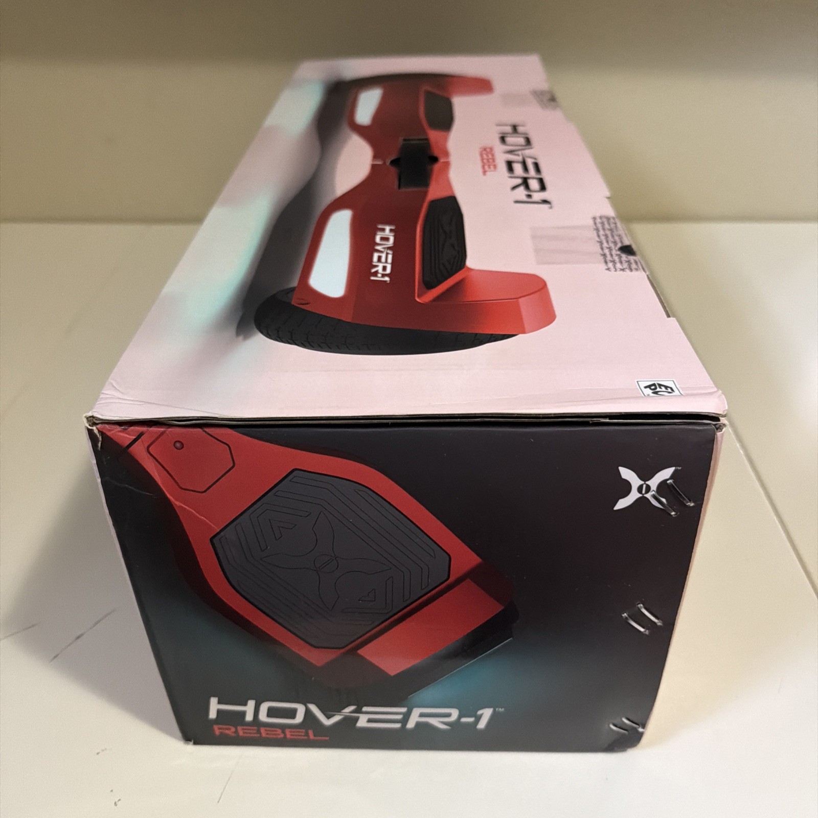 Hover-1 Rebel Kids Hoverboard with LED Headlight, 6 MPH Max Speed – Red