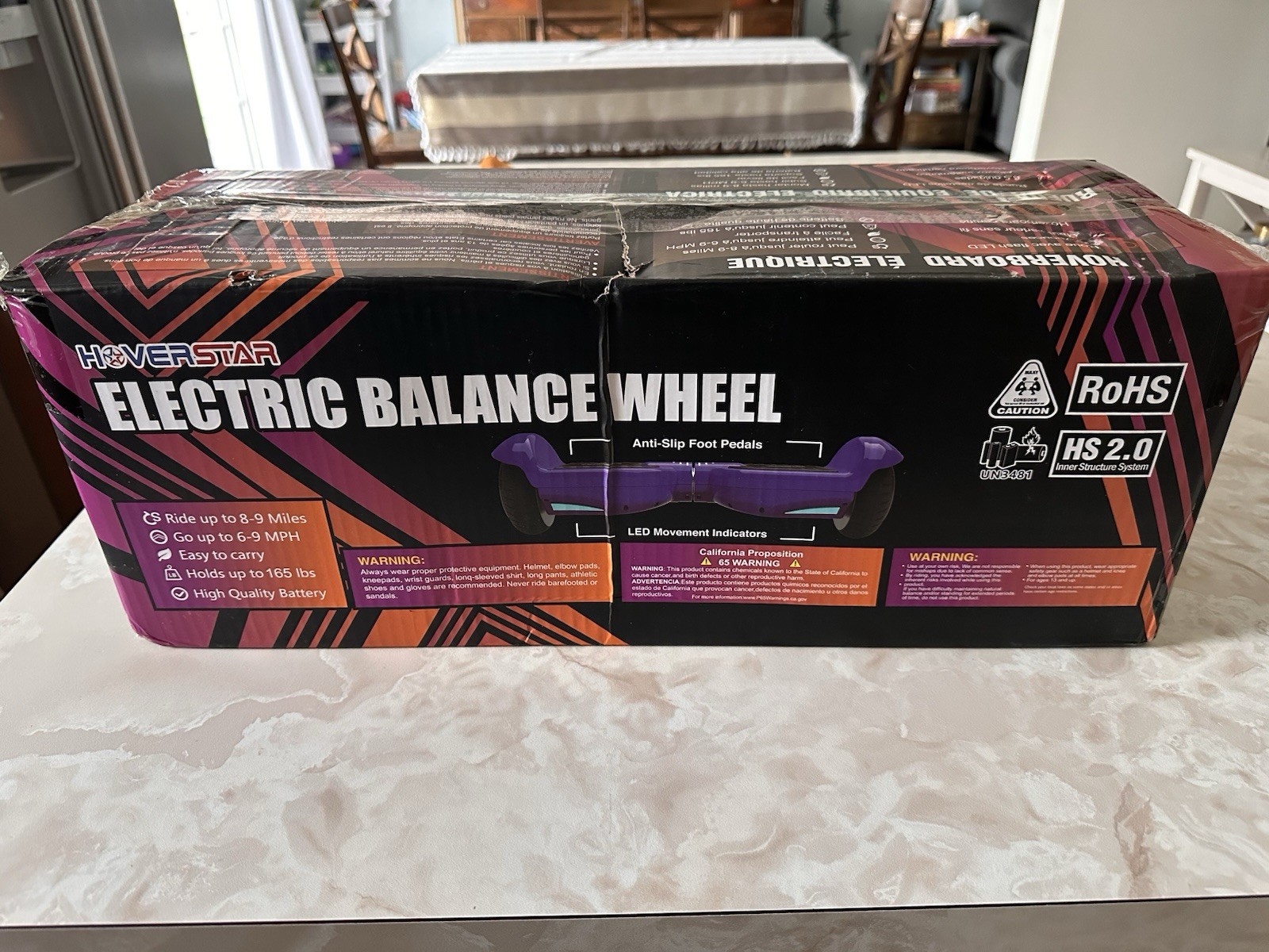 HOVERSTAR Self-Balancing Scooter w/LED certified to UL 2272 safety standards