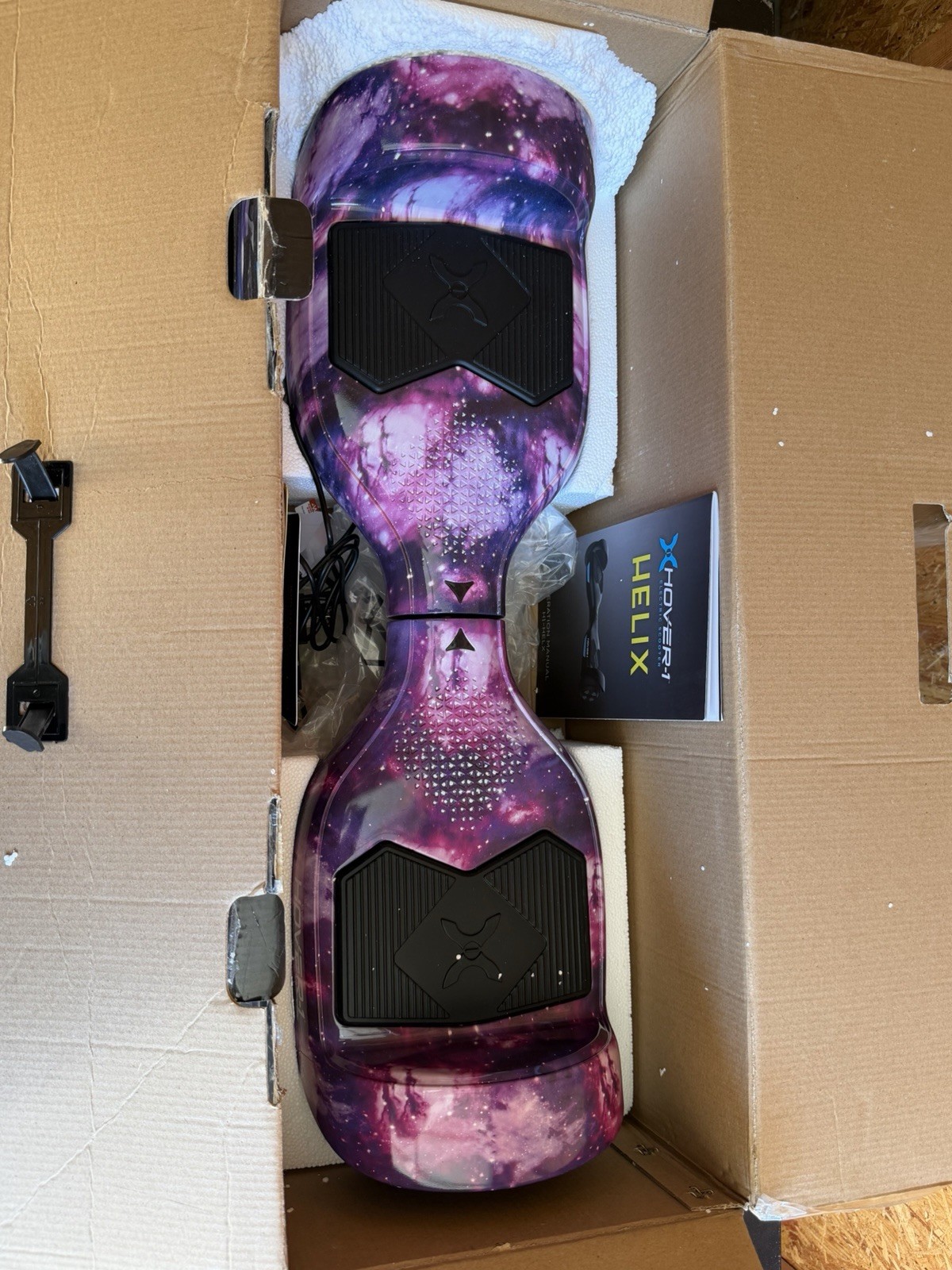 Hover-1 Helix Self Balancing Scooter Bluetooth LED Lights 7mph Purple/Blue
