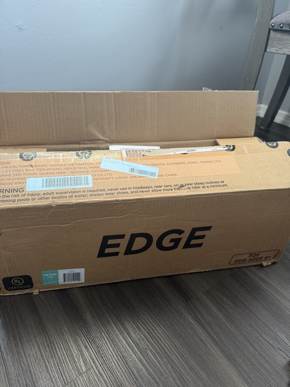 GoTrax Edge Self-Balancing Scooter Mint/Black, 6mph, 3mi, LED Light-up Wheels