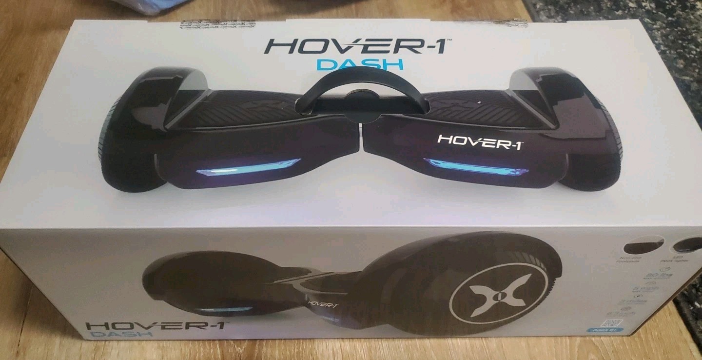NEW- Hover-1 DASH Self Balancing Scooter Black, LED Headlights, 5mph, 3mi Range