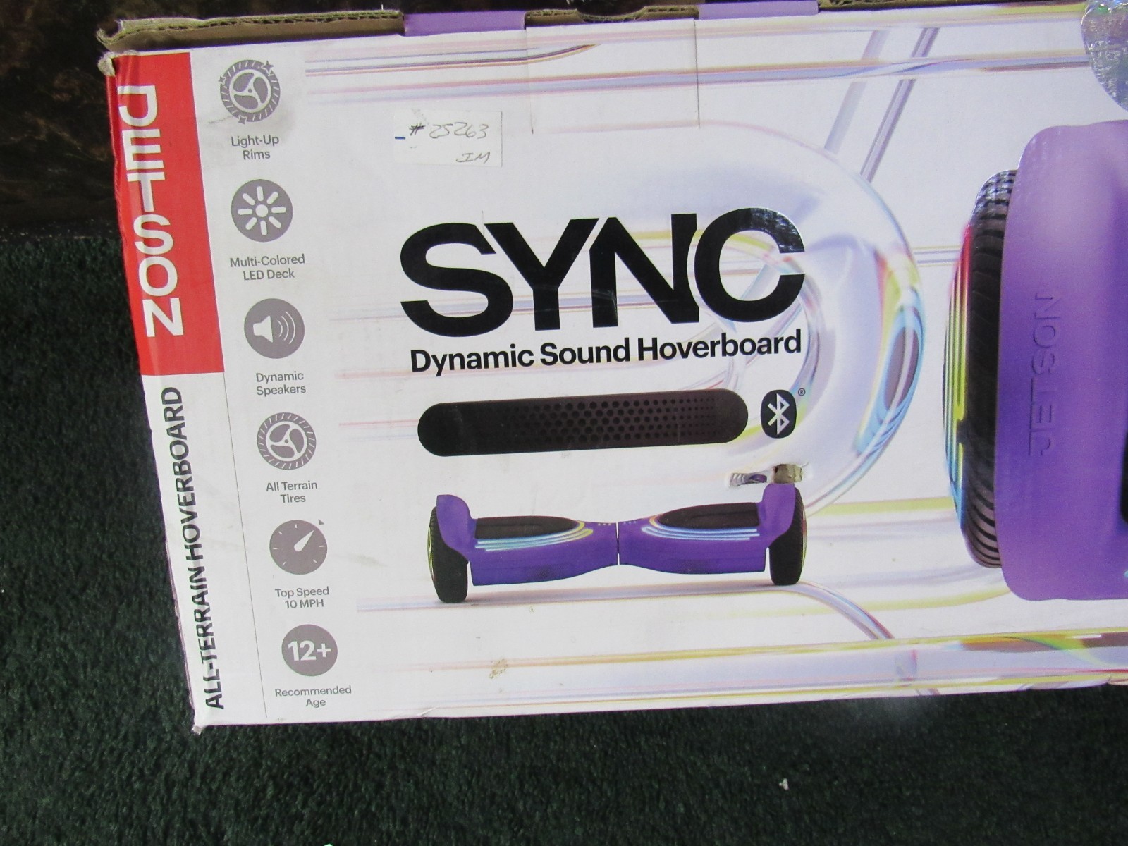 Jetson Sync All-Terrain Dynamic Bluetooth Sound Hoverboard in Purple New