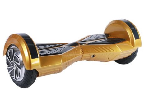 Gold Hoverboard with bluetooth and LED lights